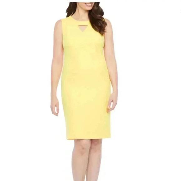 Black Label by Evan-Picone Sleeveless Sheath Dress - Picture 1 of 11